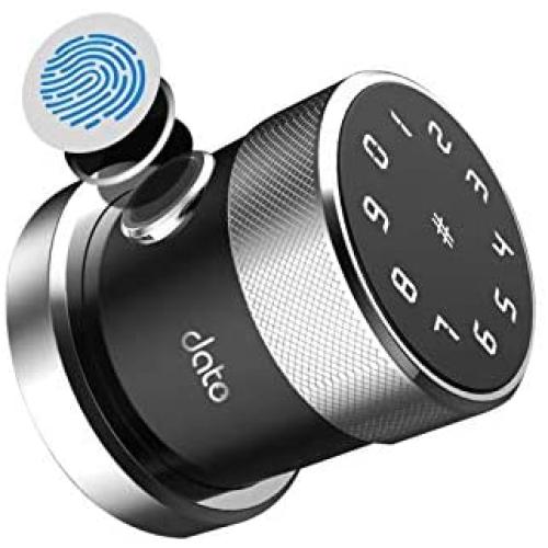 DATO Smart Door Lock,Touchscreen Digital Door Lock and Keyless Fingerprint Touchscreen, Secure Bluetooth, Great for Airbnb, Install, Apartments,Homes, Hotels and Offices, Silver (Upgraded 2.0 )