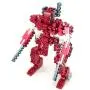 METOMICS 3-in-1 Metal Designer Building Blocks Series 001 | 290 Pieces | Assemble T-Rex, Mecha and Sparrow with Instructions (Ruby Red)