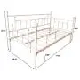 JURMERRY Metal Daybed Frame with Steel Slats Platform Furniture,White JURMERRY Metal Daybed Frame with Steel Slats Platform Furniture,White