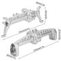 Dilwe RC Front Rear Axle, Metal Front Axle Axle Shell Upgrade Parts Accessory Compatible with SCX10 III 1/10 RC Car Model(Silver)