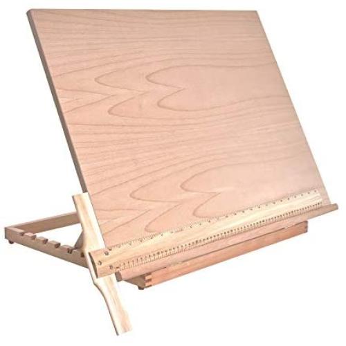 US Art Supply Extra Large Adjustable Wood Artist Drawing & Sketching Board 26'' Wide x 21'' Tall