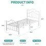 mecor Twin Curved Metal Bed Frame / Mattress Foundation/Platform Bed for Kids Girls Boys with Steel Headboard Footboard,No Box Spring Needed,White/Twin Size mecor Twin Curved Metal Bed Frame / Mattress Foundation/Platform Bed for Kids Girls Boys with Steel Headboard Footboard,No Box Spring Needed,White/Twin Size