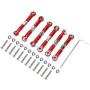 Demeras Metal Pull Rod 6pcs Metal Front Rear Steering Linkage Rods Remote Control Car Accessory for Wltoys 1/18 A959 Rc Car