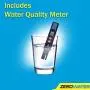 ZeroWater (ZBD-040-1) 40 Cup Ready-Pour Glass Dispenser, BPA-Free, with Free Water Quality Meter, NSF Certified to Reduce Lead and Other Heavy Metals,Clear/Chrome