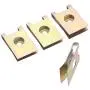 20Pcs Car Fastener Clips Screw Base U Type Nut Mounting Fastener Clips Automobile Engine Fender Bumper Guard Plate Clamp 3mm