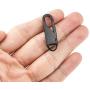 Yadaland Metal Solid Zipper Pull Tab Tag Handle Fixer 0.1inch(2.5mm) Small Clasp Diameter Fit in Hole for Winter Jacket Boot Jean Suitcase Luggage Coat Spring Lock Clip On No Tool Needed Black 2Pack