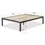 ZINUS Lorrick Metal Platform Bed Frame / Mattress Foundation / Easy, Bolt Free Assembly, Queen