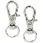 50 pcs Swivel Clasps Lanyard Snap Hook,cnomg Metal Swivel Lanyard Snap Hook Lobster Claw Clasp
