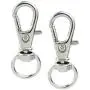 50 pcs Swivel Clasps Lanyard Snap Hook,cnomg Metal Swivel Lanyard Snap Hook Lobster Claw Clasp