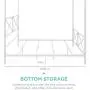Best Choice Products 4-Post Queen Size Modern Metal Canopy Bed w/Mattress Support, Built-in Headboard, Footboard, Classic, Customizable Design - White Best Choice Products 4-Post Queen Size Modern Metal Canopy Bed w/Mattress Support, Built-in Headboard, Footboard, Classic, Customizable Design - White