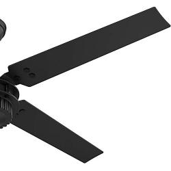 Hunter Fan Company 59235 Hunter 54'' Chronicle Matte Black Ceiling Fan with Wall Control, Large