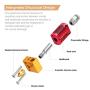 3D Printer Extruder Hotend with 16 Pieces 3D Printer Extruders Brass Nozzles, Metal Hotend Kit for CR-10, CR10, CR10S, Ender 3, Ender 3 pro, Ender 5