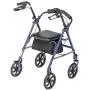 Drive Medical 10257BL-1 Four Wheel Walker Rollator with Fold Up Removable Back Support Drive Medical 10257BL-1 Four Wheel Walker Rollator with Fold Up Removable Back Support
