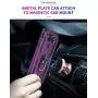 PUSHIMEI Compatible for LG Aristo 5/K8X/Phoenix 5/Fortune 3/Tribute Monarch/Risio 4 case,Military Grade Protection Phone Case Cover with HD Screen Protector Magnetic Ring Kickstand (Purple)