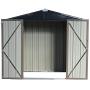 Storage Buildings and Sheds 6x4 FT Outdoor Metal Garden Shed Utility Tool Storage with Double Door & Lock for Tools, Lawn Equipment