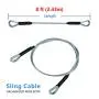 Zip Line Sling Cable, Wire Rope, 8/11/14 Foot, 3/16In (8 Foot) Zip Line Sling Cable, Wire Rope, 8/11/14 Foot, 3/16In (8 Foot)