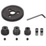 Globact 54T 0.8 32 Pitch Metal Steel 3956 Spur Gear with 15T/17T/19T Pinions Gear Sets for Traxxas Slash 4x4 4WD/2WD VXL Rally VXL Stampede 4x4 Traxxas 1/10 Summit Traxxas 1/10 E-REVO Parts