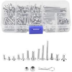 DAUERHAFT RC Screws Metal Stainless Steel Screws Kit, Corrosion Resistance Car Screw Kit, for Traxxas Slash 4x4 Short Truck Car Parts