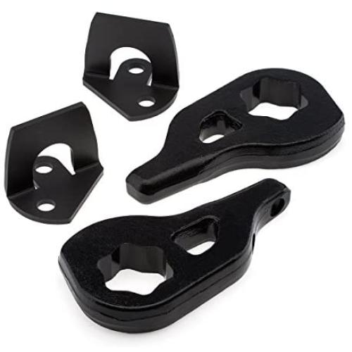 Heavy Metal Suspensions - Fits 2002-2005 Ram 1500 4WD Lift Kit Adjustable 1 to 3 Inch Front Carbon Steel Torsion Bar Lift Keys with Shock Extension Kit | 4x4 Dodge Ram 1500 Front Leveling Kit