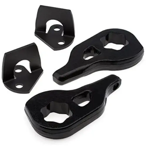 Heavy Metal Suspensions - Fits 2002-2005 Ram 1500 4WD Lift Kit Adjustable 1 to 3 Inch Front Carbon Steel Torsion Bar Lift Keys with Shock Extension Kit | 4x4 Dodge Ram 1500 Front Leveling Kit