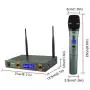 Wireless Microphone System, FREEBOSS KV-22 VHF Dual Channel Handheld Wireless Mic,with Metal Receiver, Ideal for Karaoke, Church, DJ Party