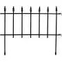 Sunnydaze 5-Panel Roman Border Fence Set - 9-Foot Overall Length - Decorative Metal Garden and Landscape Fencing - 22 Inches Wide x 18 Inches Tall Per Piece