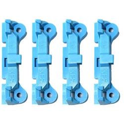 RLECS 4pcs Plastic CPU Fan Retainer Bracket Base Parts for AM2 AM3 FM1/2/2+/3 for PC Heat Sink Cooling Fan Mounting, Blue