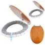 Angel Shield Durable Wood Veneer Natural Toilet Seat Metal Hinged Easy Clean Anti-scratch American Standard(Elongated,Wood Color) Angel Shield Durable Wood Veneer Natural Toilet Seat Metal Hinged Easy Clean Anti-scratch American Standard(Elongated,Wood Color)