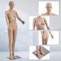 Female Mannequin Torso Dress Form Mannequin Body 69 Inches Adjustable Mannequin Dress Model Full Body Plastic Detachable Mannequin Stand Realistic Display Mannequin Head Metal Base