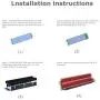 NVMe M.2 Aluminum Heatsink Cooler for 2280 M2 SSD Heat Sink with Silicone Thermal Pad (red) NVMe M.2 Aluminum Heatsink Cooler for 2280 M2 SSD Heat Sink with Silicone Thermal Pad (red)