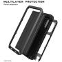 Galaxy Note 10 Plus Case,Bpowe Super Shockproof Silicone Aluminum Metal Armor Tank Heavy Duty Sturdy Protector Cover Hard Case for Samsung Galaxy Note 10 Plus/Galaxy Note 10+ 5G 6.8'' 2019 (Black)