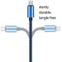 Micro USB Cable 10ft 3Pack by Ailun High Speed 2.0 USB A Male to Micro USB Sync Charging Nylon Braided Cable for Android Phone Charger Cable Tablets Wall and Car Charger Connection Blueblack