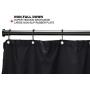 BRIOFOX Tension Curtain Rod 43-73 Inches, Rust-Resistance Shower Curtain Rod for Windows or Doorways, Matte Black