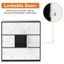 Bonnlo Metal Locker Storage Cabinet Office Lockers for Employees Kids Break Room Dormitory Steel Organizer with 9 Doors & Keys