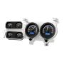 Dakota Digital 73 - 87 Chevy GMC Pickup Truck VHX Analog Dash Gauges Black Alloy Blue VHX-73C-PU-K-B