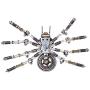 Haoun 3D Metal Puzzle for Teens and Adults, DIY Assembly Insect Model Stainless Steel Model Kit Jigsaw Puzzle Brain Teaser Mechanical Educational Toy, Desk Ornament -Spider