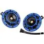 FARBIN Car Horn 12v Loud Motorcycle Horns High/Low Supertone Truck Horn Kit Electric Train Horn for Car (Blue horn with wire button) FARBIN Car Horn 12v Loud Motorcycle Horns High/Low Supertone Truck Horn Kit Electric Train Horn for Car (Blue horn with wire button)