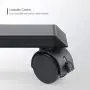 Electric Stand up Desk Frame - FEZIBO Dual Motor and Cable Management Rack Height Adjustable Sit Stand Standing Desk Base Workstation (Frame Only)