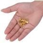 Onwon 30 Pieces Brass Butterfly Cluth Badge Insignia Clutches - No Tool Required, Pin Backs Locking Bulk Metal Pin Keepers Locking Clasp (Gold)