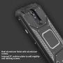 TJS Phone Case Compatible with LG Stylo 4 2018/Stylo 4 Plus/Q Stylus/Q Stylus Plus/Q Stylus Alpha, [Full Coverage Tempered Glass Screen Protector] Aluminum Magnetic Support Metal Plate Back (Green)