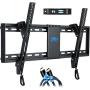 Mounting Dream UL Listed TV Mount for Most 37-70 Inches TVs, Universal Tilt TV Wall Mount Fits 16'', 18'', 24'' Studs with Loading 132 lbs & Max VESA 600x400mm,Low Profile Wall Mount Bracket MD2268-LK