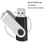 [Not 128GB ] Enfain 10 Pack Small Capacity 128 MB USB Flash Drive Bulk 128MB Thumb Drives in Black, with LED Indicator, 12 x Removable White Labels for Marking Contents Loaded