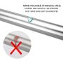 BRIOFOX Shower Curtain Rods 42-72 Inches, Rust Free + Non-Fall Down, 304 Stainless Steel, Super Large Non-Slip Plate Spring Shower Rod, Use in Bathroom, Kitchen, Home, Never Collapse, No Drilling