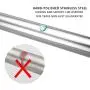 BRIOFOX Shower Curtain Rods 42-72 Inches, Rust Free + Non-Fall Down, 304 Stainless Steel, Super Large Non-Slip Plate Spring Shower Rod, Use in Bathroom, Kitchen, Home, Never Collapse, No Drilling BRIOFOX Shower Curtain Rods 42-72 Inches, Rust Free + Non-Fall Down, 304 Stainless Steel, Super Large Non-Slip Plate Spring Shower Rod, Use in Bathroom, Kitchen, Home, Never Collapse, No Drilling