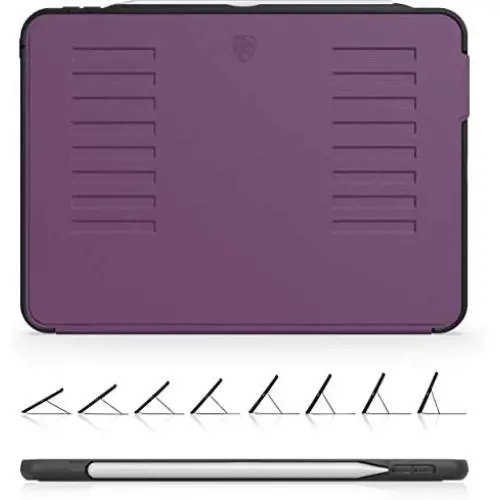The Muse Case - 2018 iPad Pro 11 inch 1st Gen (Old Model) - Very Protective But Thin + Convenient Magnetic Stand + Sleep/Wake Cover - ZUGU CASE - Purple - (Fits Model #’s A1934, A1979, A1980, A2013)