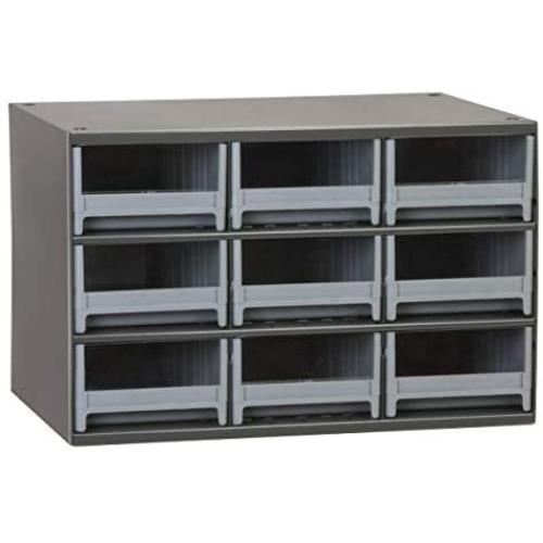 Akro-Mils 19909 9 Drawer Steel Parts Storage Hardware and Craft Cabinet, Grey