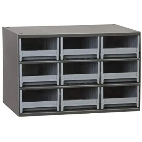 Akro-Mils 19909 9 Drawer Steel Parts Storage Hardware and Craft Cabinet, Grey