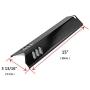 Uniflasy 15 Inch Grill Heat Plate Shield, Burner Cover, Flame Tamer for Dyna-glo DGF510SSP, DGF510SSP-D, Backyard GBC1460W, GBC1461W, BY12-084-029-98, Uniflame GBC1059WB Grills, Porcelain Steel 4PK
