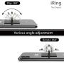 iRing Link-Detachable Plate for Wireless Charging, Include Hook Mount for Wall or Car Cradle. Original AAUXX Cell Phone Ring Grip Finger Holder Mobile Stand, Universally Compatible(Matt Black)