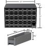 Akro-Mils 19228 28 Steel Parts Craft Storage Hardware Organizer, (17-Inch W x 11-Inch D x 11-Inch H), Gray Cabinet, Gray Drawers